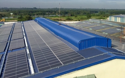 Dong Tien operated the solar rooftop system with capacity of 1 MWp