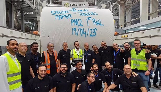 Toscotec starts up AHEAD 2.2 tissue line at Saudi Paper Group