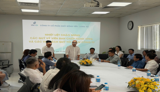 Đoàn công tác Hiệp hội VPPA tham quan nhà máy giấy Đồng Tiến Long An